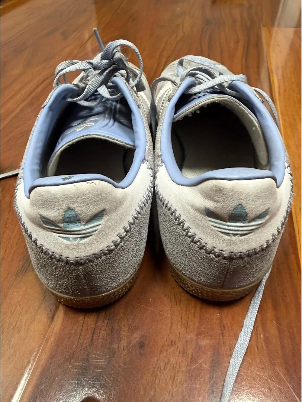 Adidas Gazelle Shoes Sneaker Blue/White Stripe JI2008 Size 7